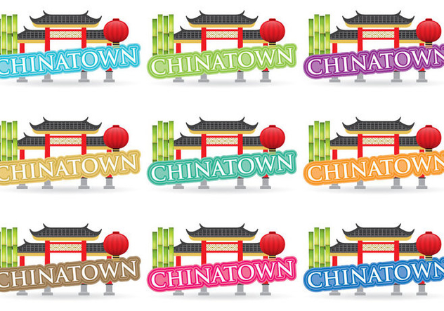 Chinatown Titles - vector gratuit #380289 
