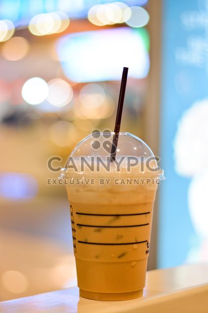 Coffee with ice in plastic cup - image gratuit #380509 