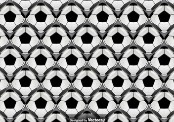 Vector Seamless Pattern With Abstract Football Balls - бесплатный vector #381469