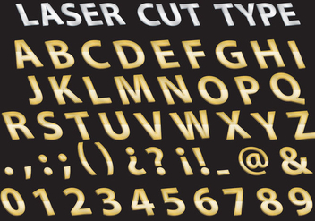 Metal Laser Cut type - vector gratuit #381539 