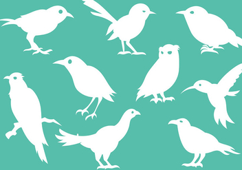 Free Bird Silhouette Icons Vector - vector gratuit #381639 