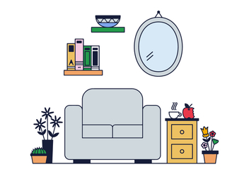 Free Living Room Vector - Free vector #382339
