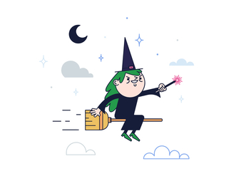 Free Witch Vector - Free vector #382349