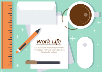 Free Work Life Vector Illustration - Kostenloses vector #382729