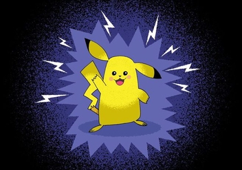 Pokemon Pokemon Pikachu character - vector gratuit #383099 