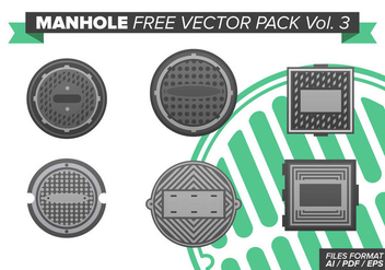 Manhole Free Vector Pack Vol. 3 - бесплатный vector #383679