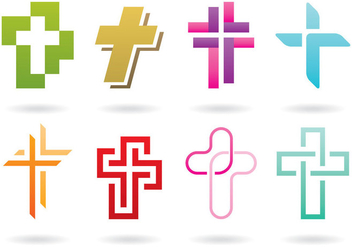 Cross Logos - бесплатный vector #384149