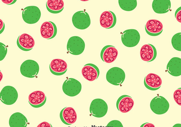 Guava Fruits Pattern - vector gratuit #384679 