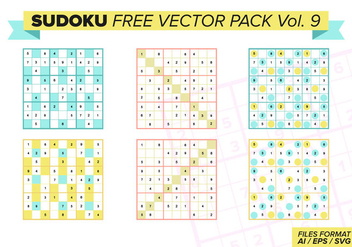 Sudoku Free Vector Pack Vol. 9 - Kostenloses vector #386009