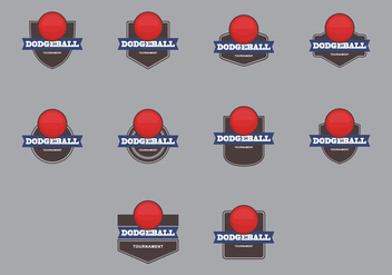 Dodge Ball Template Icon Set - Free vector #386809
