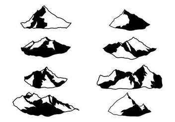 Free Everest Silhouette Vector - Free vector #387389
