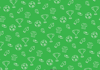 Soccer Green Pattern - Free vector #387859