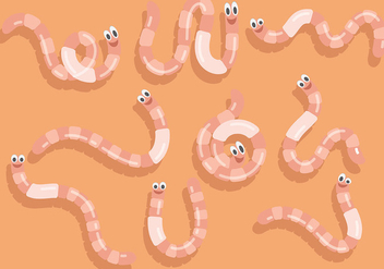 Free Earthworm Icons Vector - Free vector #388389