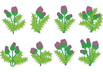 Thistle Icons - Kostenloses vector #388929