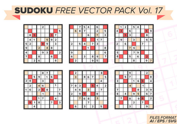 Sudoku Free Vector Pack Vol. 17 - Kostenloses vector #389119