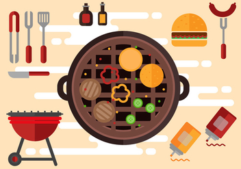 Free Tailgating Icons Illustration Vector - Free vector #389289