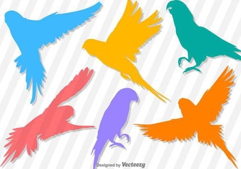 Budgie Vector Silhouettes - Free vector #389589