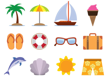 Hawai Vector Icons - бесплатный vector #390049