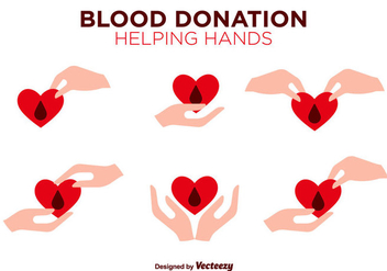 Blood Drive Vector Flat Color Icons - Kostenloses vector #390939