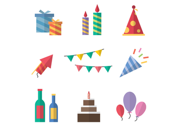 Free Party Icons Vector - vector gratuit #392209 