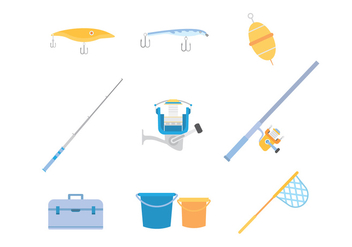 Free Fishing Icons Vector - vector gratuit #392929 
