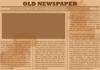 Old Newspaper Vector - vector #393159 gratis