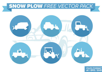 Snow Plow Free Vector Pack - Kostenloses vector #393269