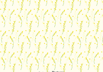 Mimosa Seamless Pattern Background - Free vector #393289