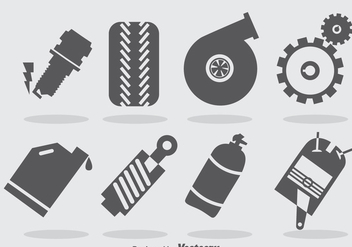 Turbo Engine Icons Vector - Free vector #393299
