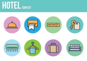 Free Hotel Icons - Free vector #393599