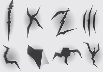 Free Metal Tear Icons Vector - vector gratuit #393699 