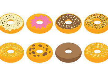 Free Bagel Icons Vector - Free vector #393709