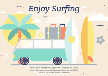 Free Surf Vector Background - vector gratuit #393729 