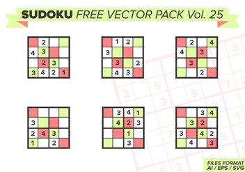 Sudoku Free Vector Pack Vol. 25 - бесплатный vector #393969