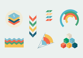 Infographic Chart Icons - vector #393979 gratis