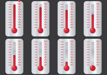 Free Goal Thermometer Icons Vector - Free vector #394409