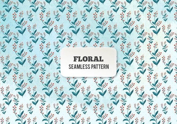 Free Vector Watercolor Floral Pattern - Free vector #394529