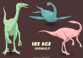 Free Vector Ice Age Animals - бесплатный vector #394679