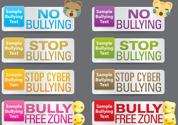 Bullying Banners - бесплатный vector #395309