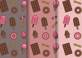 Free Sweets Pattern Vector - Free vector #395909