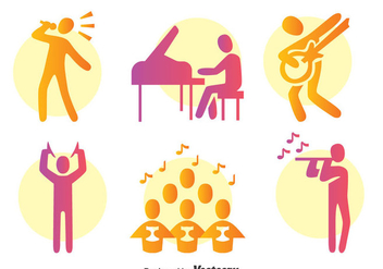 Colorful Musician Vector - Free vector #396779