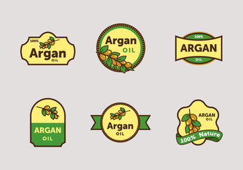 Argan label vector pack - Free vector #397189