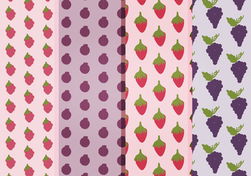 Vector Fruits Patterns - Free vector #397669