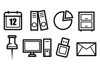 Free Office Icons - vector #398579 gratis