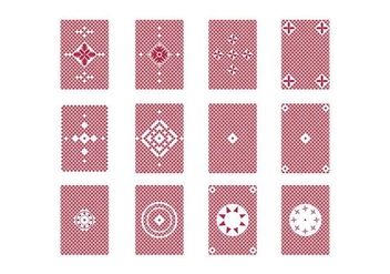 free Playing Card Back vector - vector gratuit #399429 