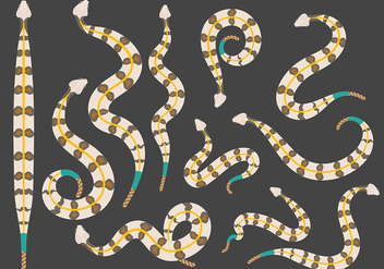 Free Rattlesnake Icons Vector - Free vector #400509