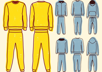 Blank Sweat Suit - Kostenloses vector #401409