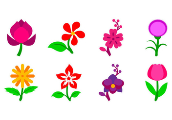 Free Flower Icon Vector - Free vector #401479