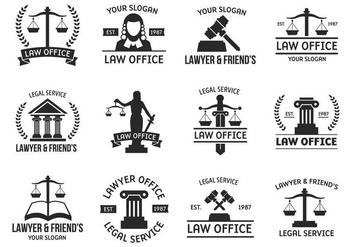 Free Template Logo Law Vector - Free vector #401679
