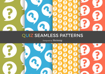 Free Quiz Vector Seamless Patterns - Kostenloses vector #402189